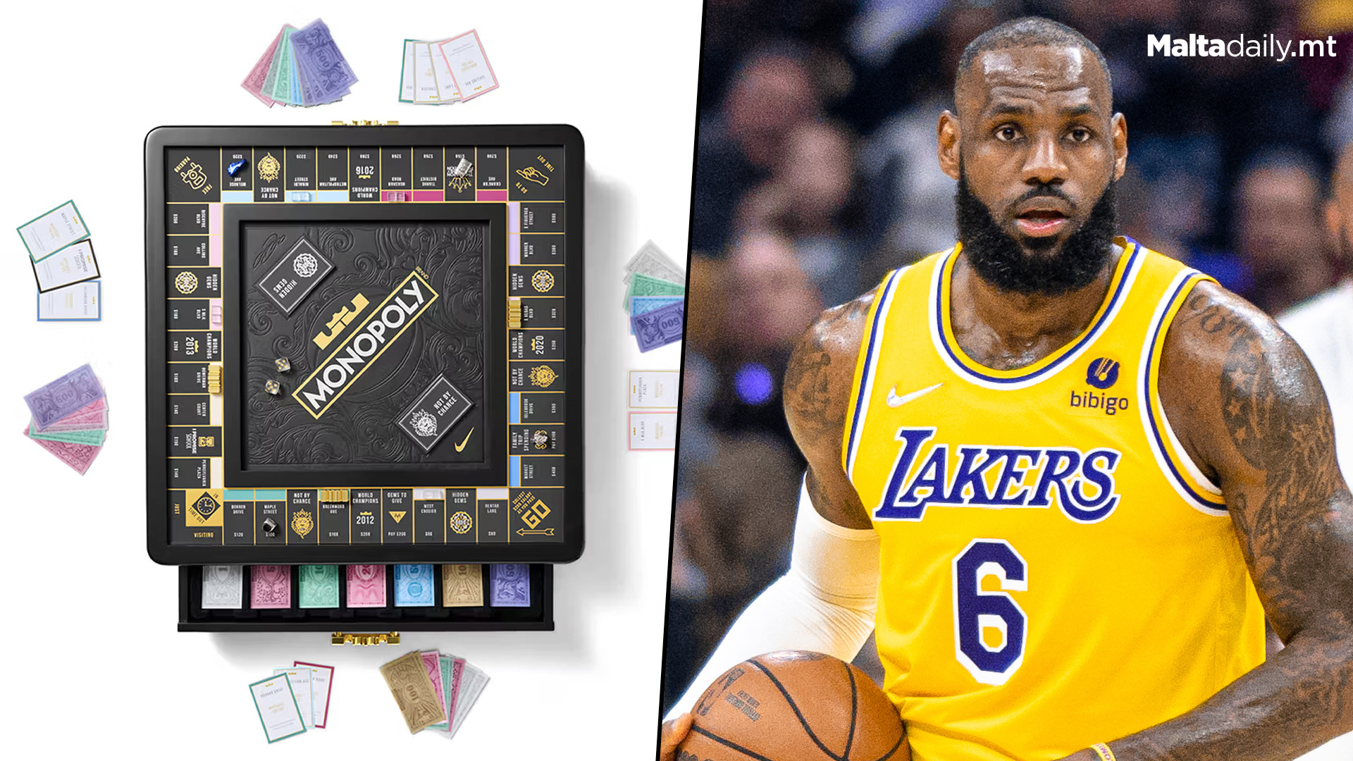 Nike & Hasbro To Release 'Le Bron 22 Monopoly'