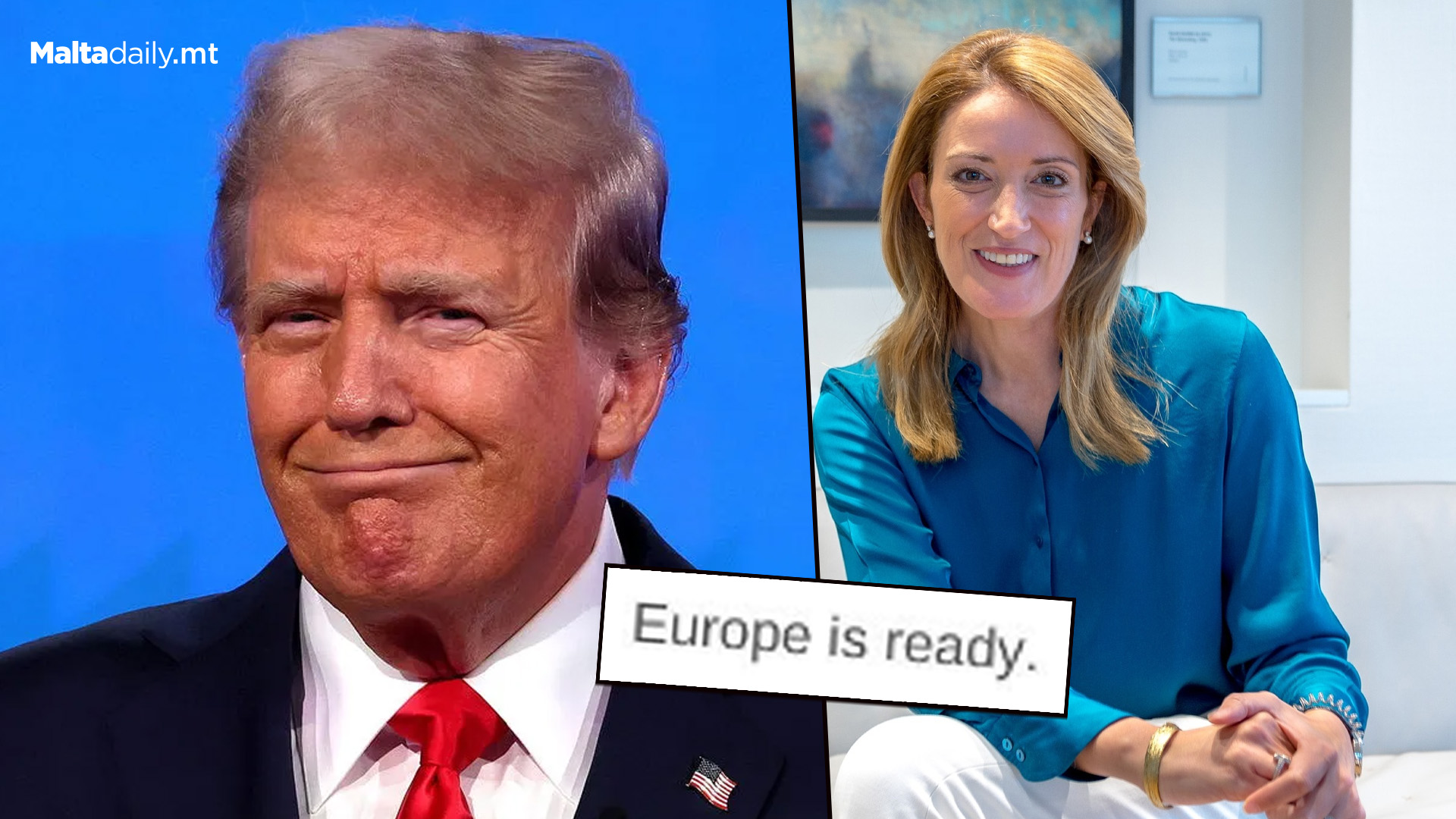 Roberta Metsola Issues Congratulations To Donald Trump