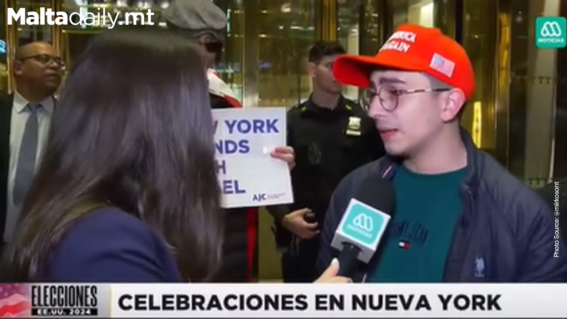 Maltese Trump Supporter Interviewed In America In Fluent Spanish