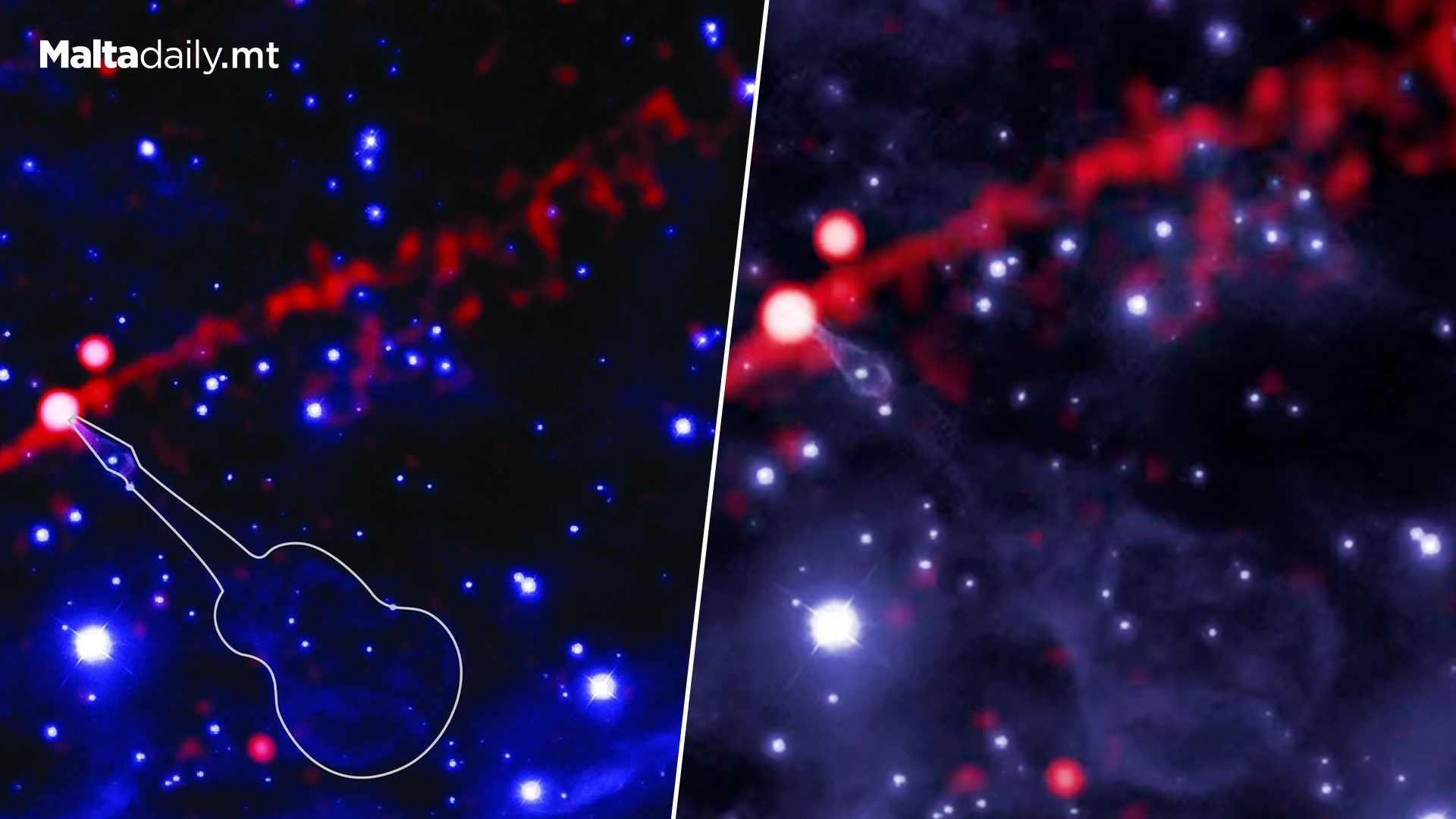 NASA Spots 'Flame-Throwing Guitar' Nebula In Space