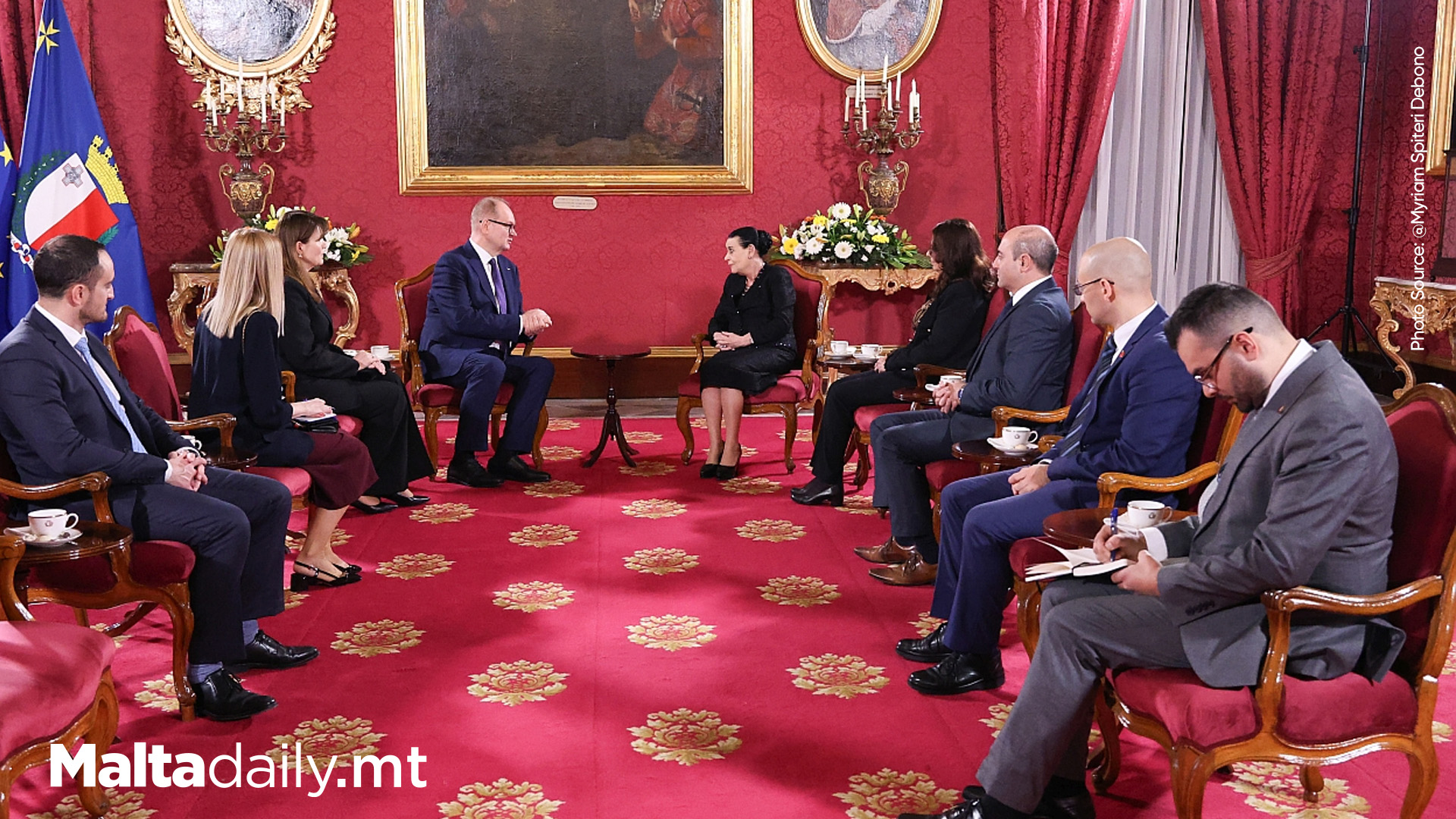 Three Diplomats Present Credentials to President of Malta