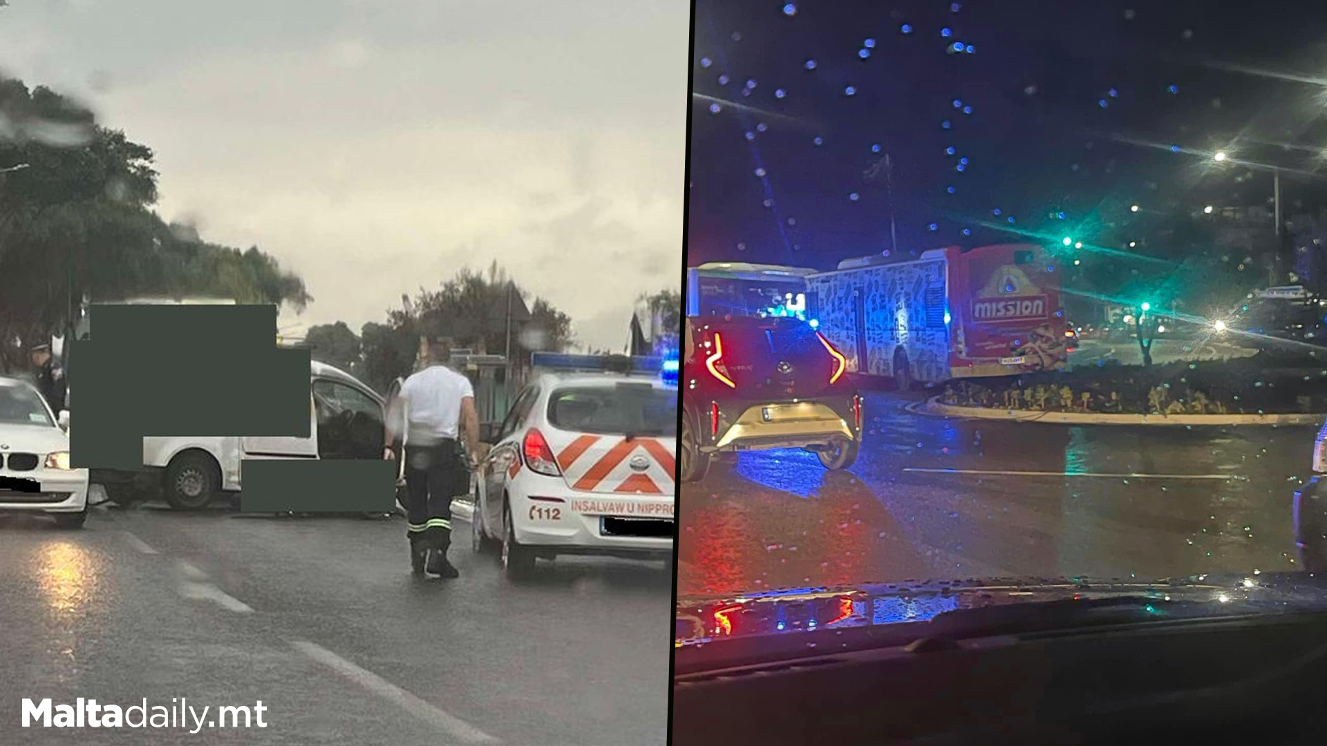 Accident Reported In Zurrieq: Rain Calls For Careful Driving