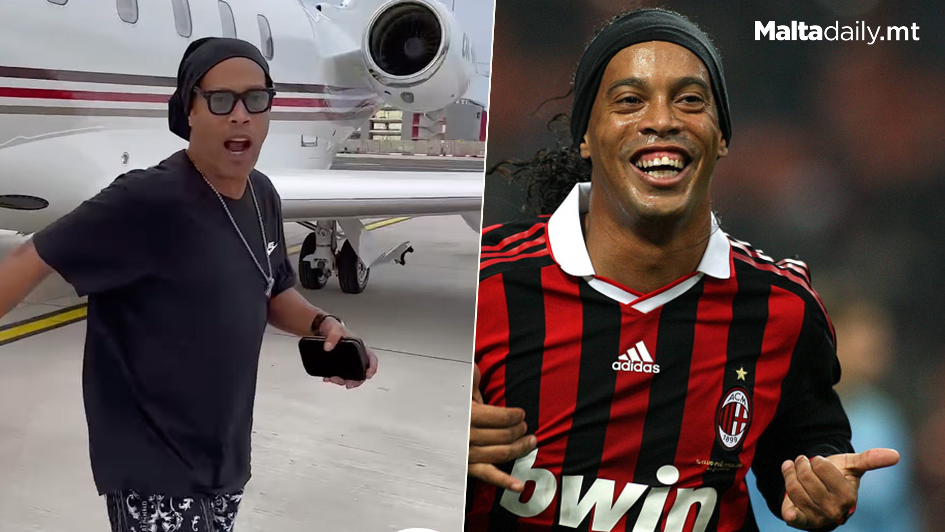 World Renowned Footballer Ronaldinho Lands In Malta