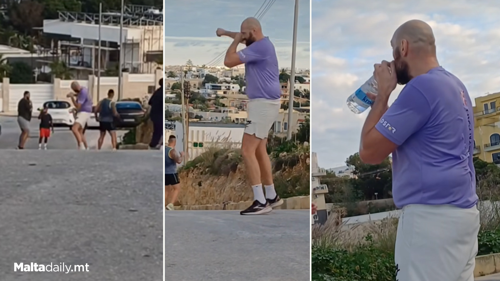 More BTS Of Tyson Fury Training In Malta