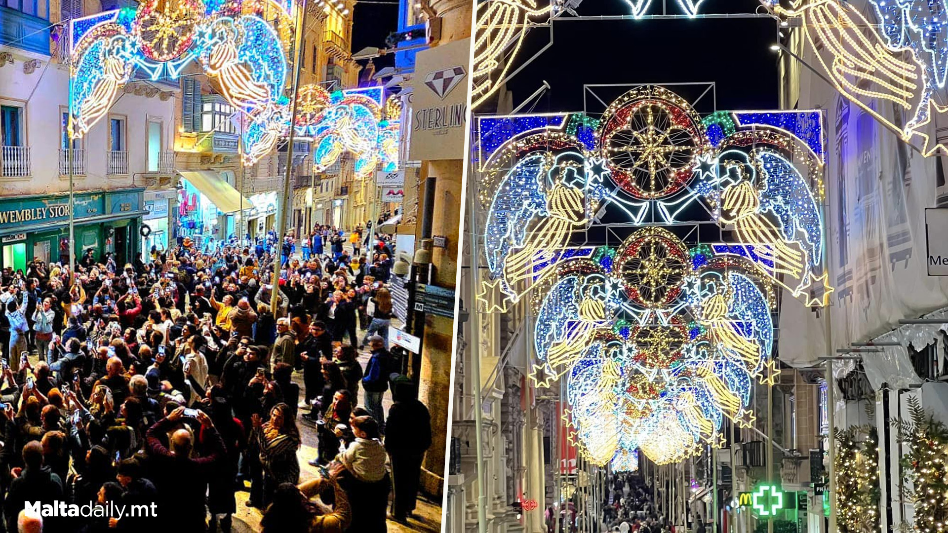 Christmas Lights In Valletta Officially Switched On