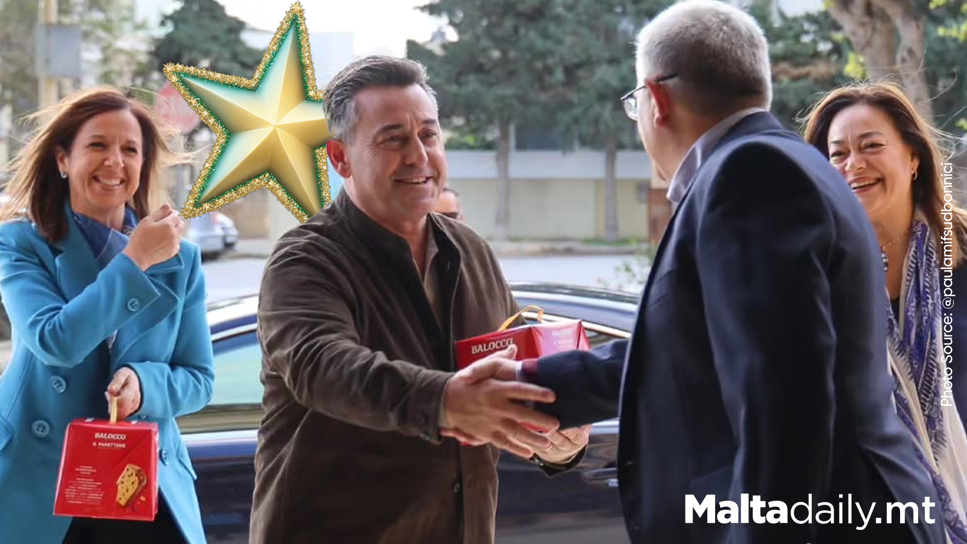 Bernard Grech And Wife Visit Elderly Home On Christmas Eve