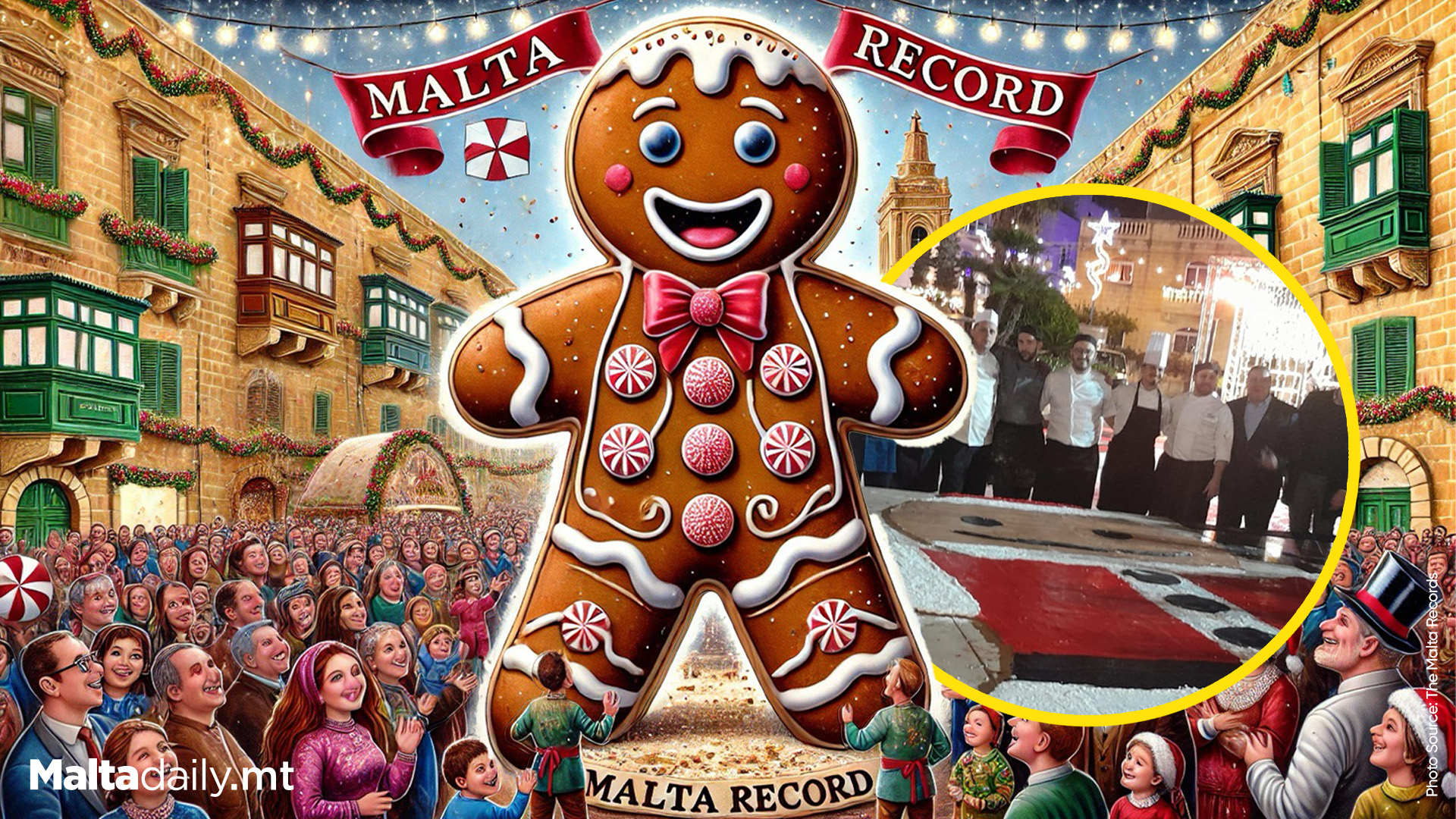 Brand-New National Record: Malta’s Largest Gingerbread Man