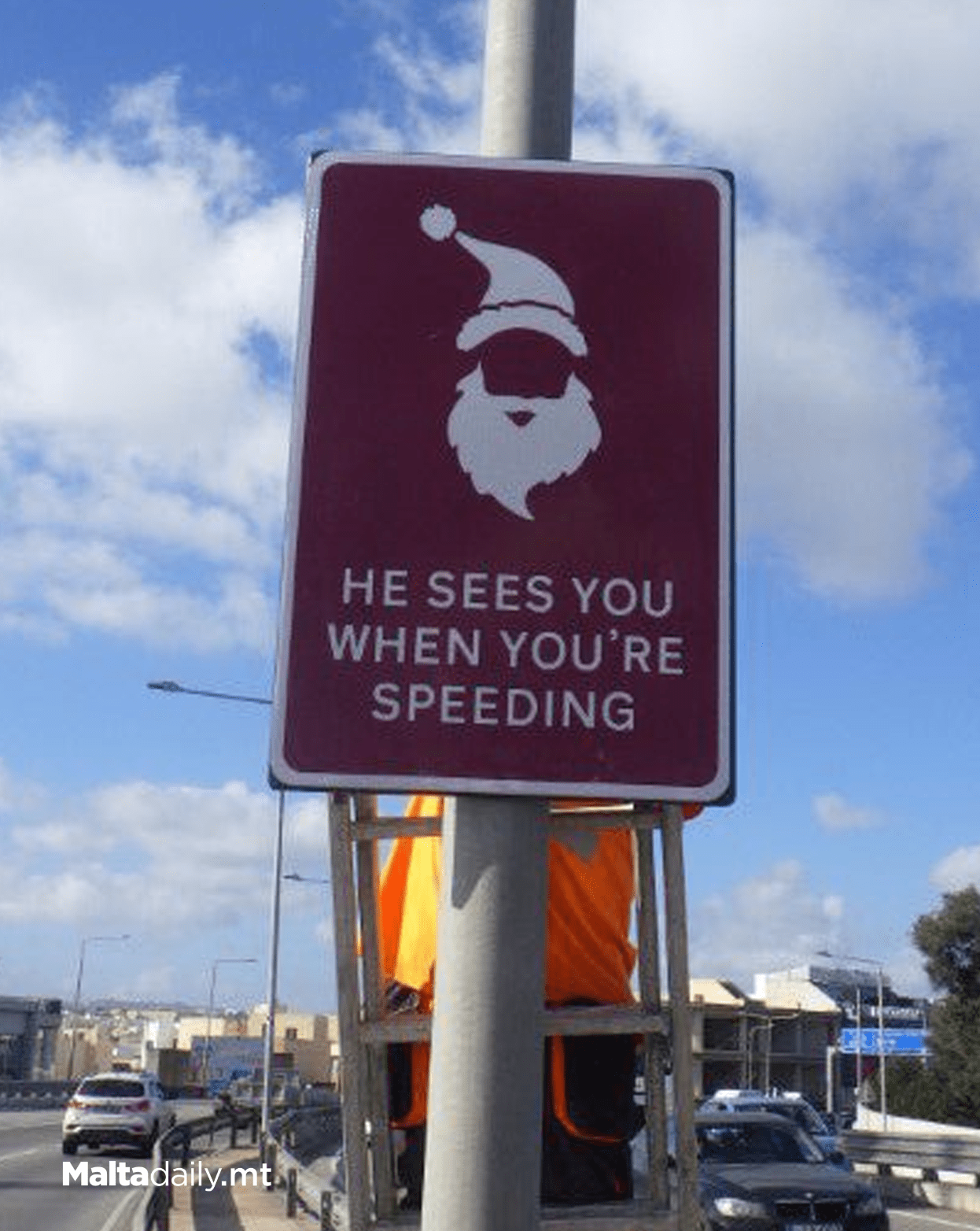 Spotted: Malta’s Roads Get a Festive Makeover Thanks to Traffic Signs!

