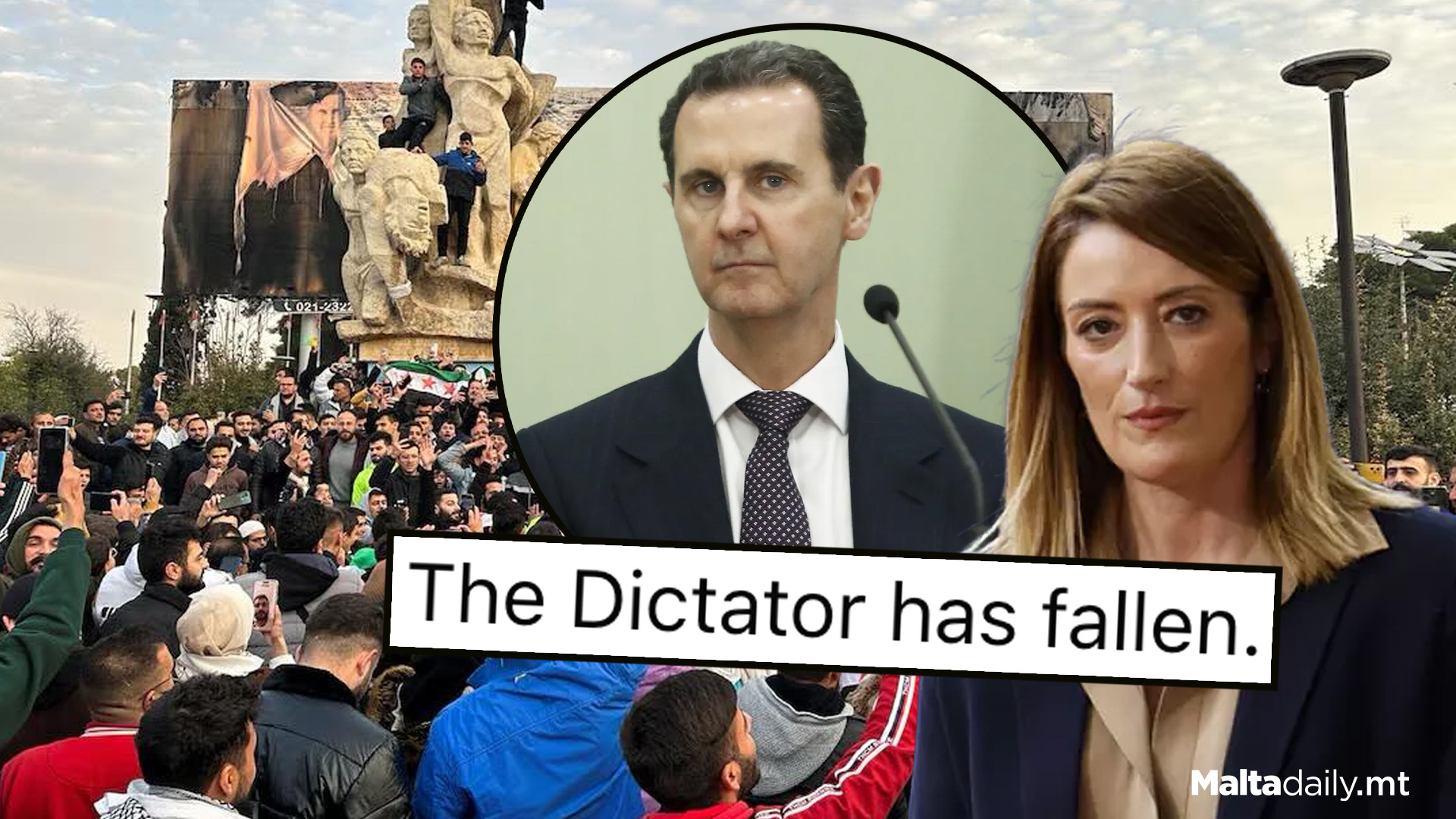 'The Dictator Has Fallen': Metsola on al-Assad's Ousting In Syria