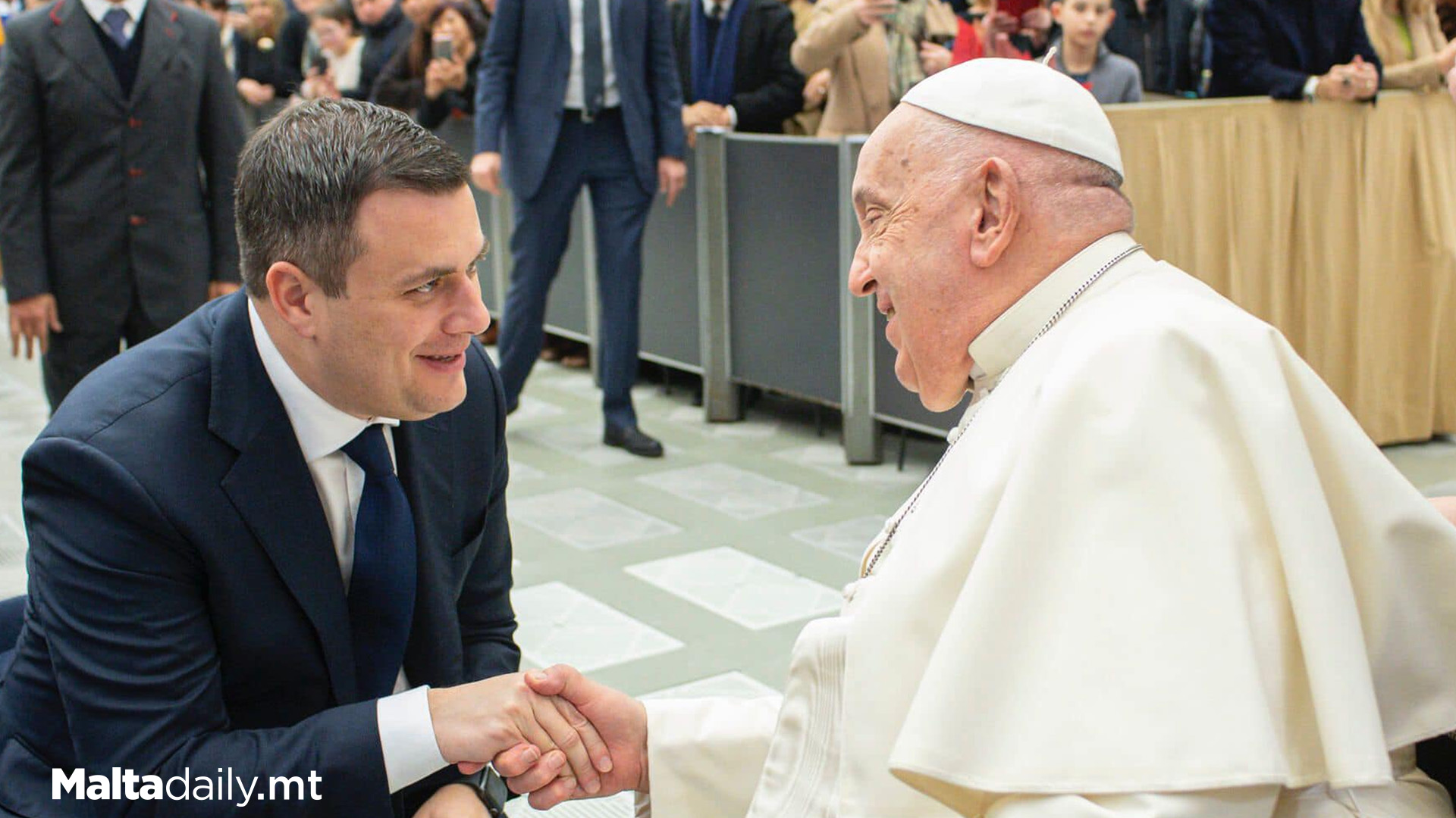 Minister Byron Camilleri Meets Pope Francis