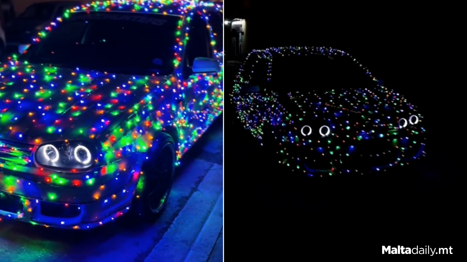 Another Christmas Decorated Car Takes To Maltese Streets