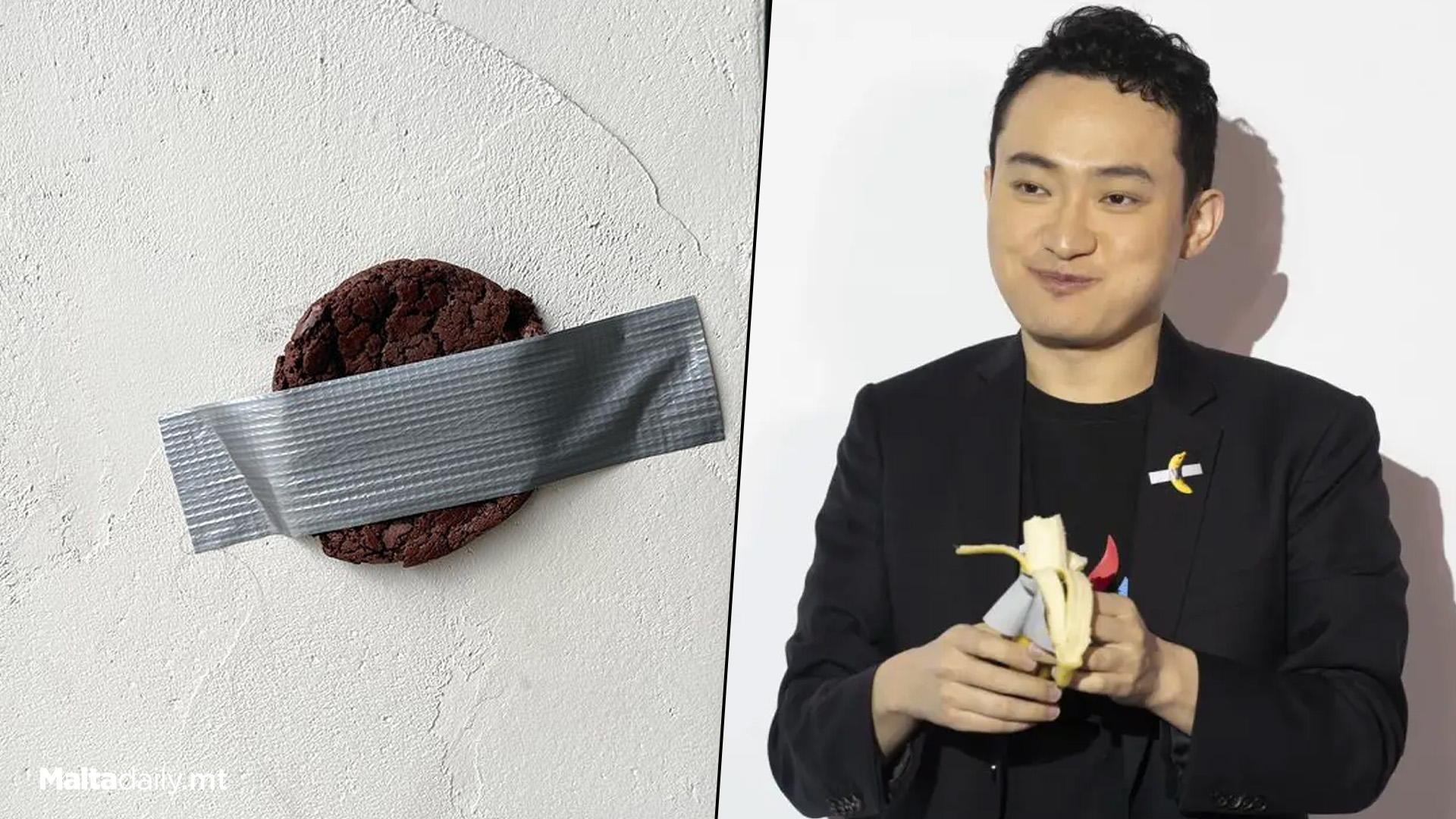 Local Restaurant Tapes Cookie To Wall After Banana Hit