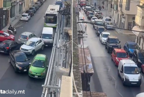 Traffic Gridlock In Gzira After 4 Vehicle Crash