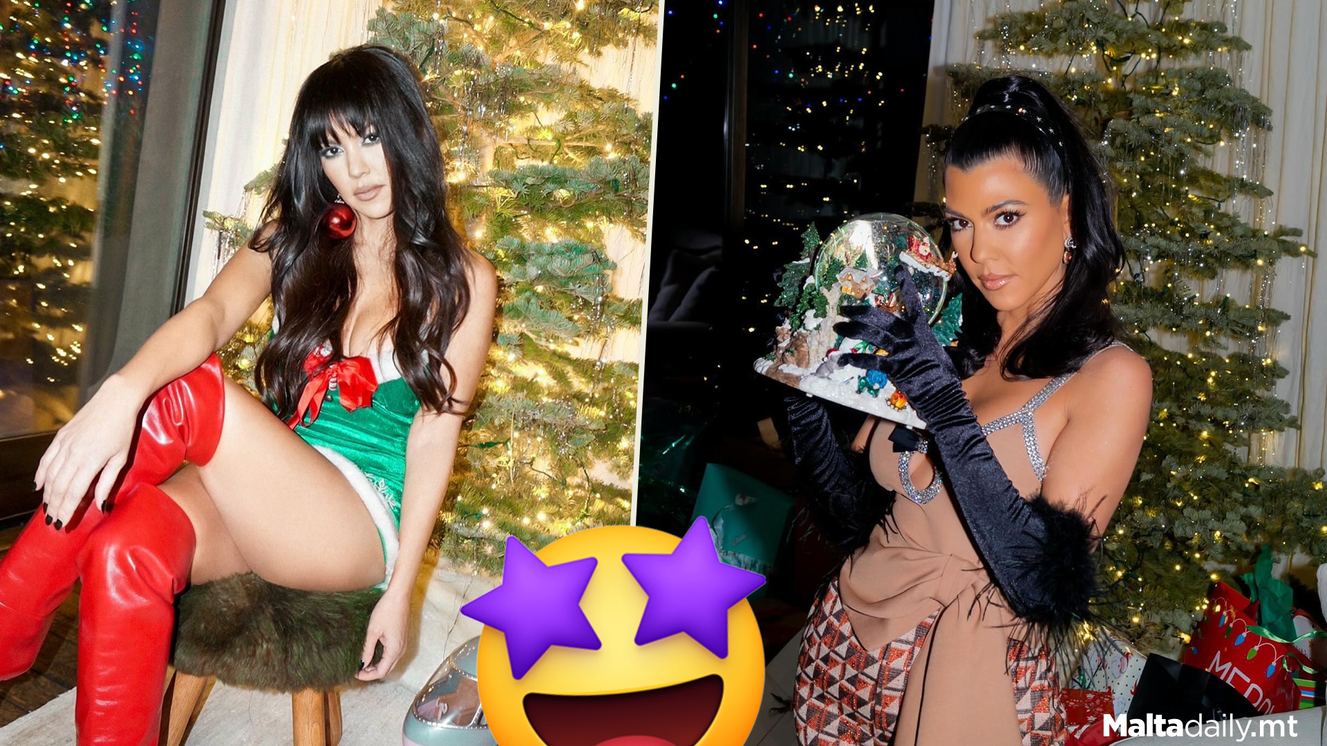 Kourtney Kardashian Shows Off Christmas Home Decorations