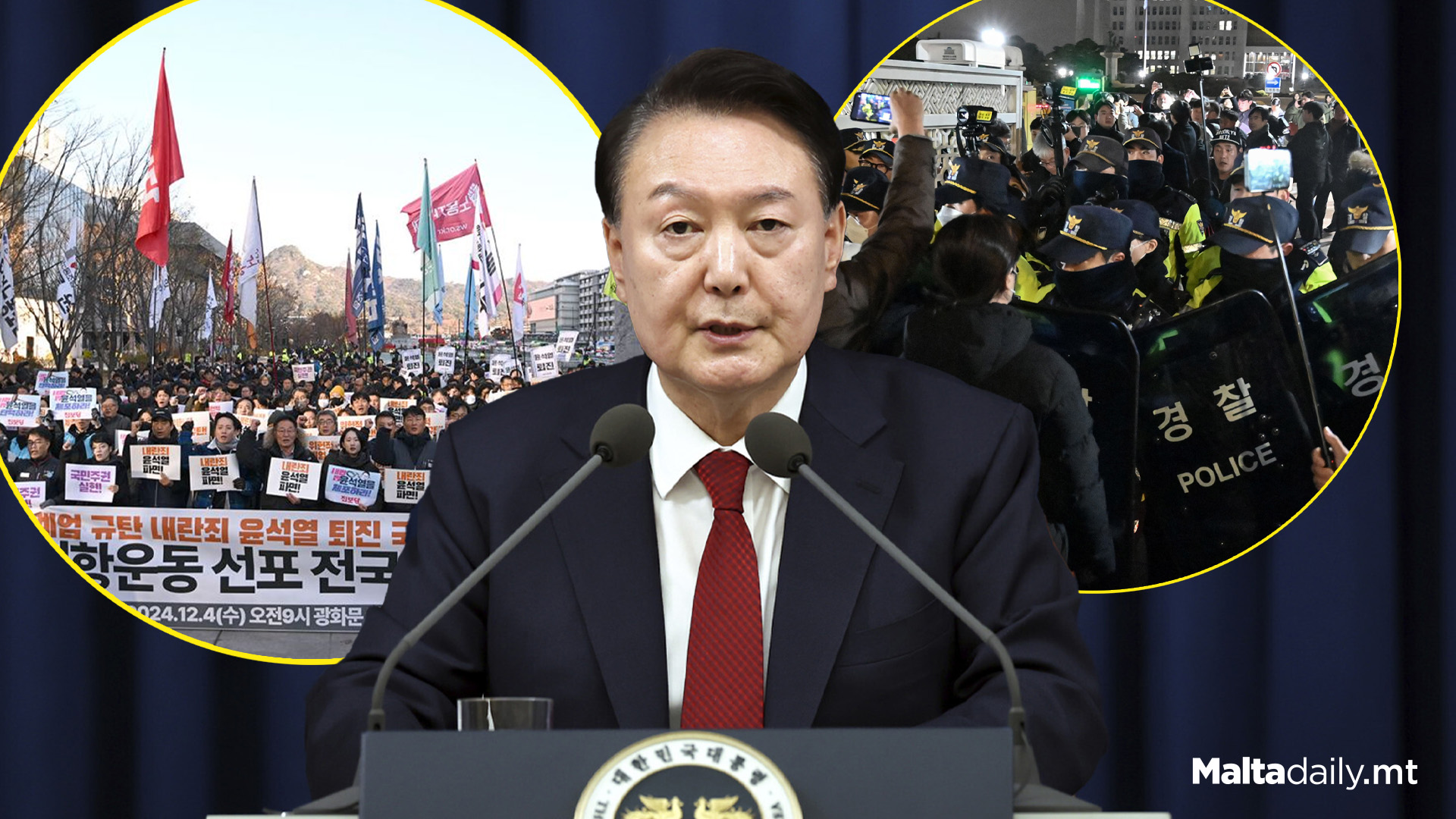 South Korea President Faces Impeachment After Martial Law Declaration