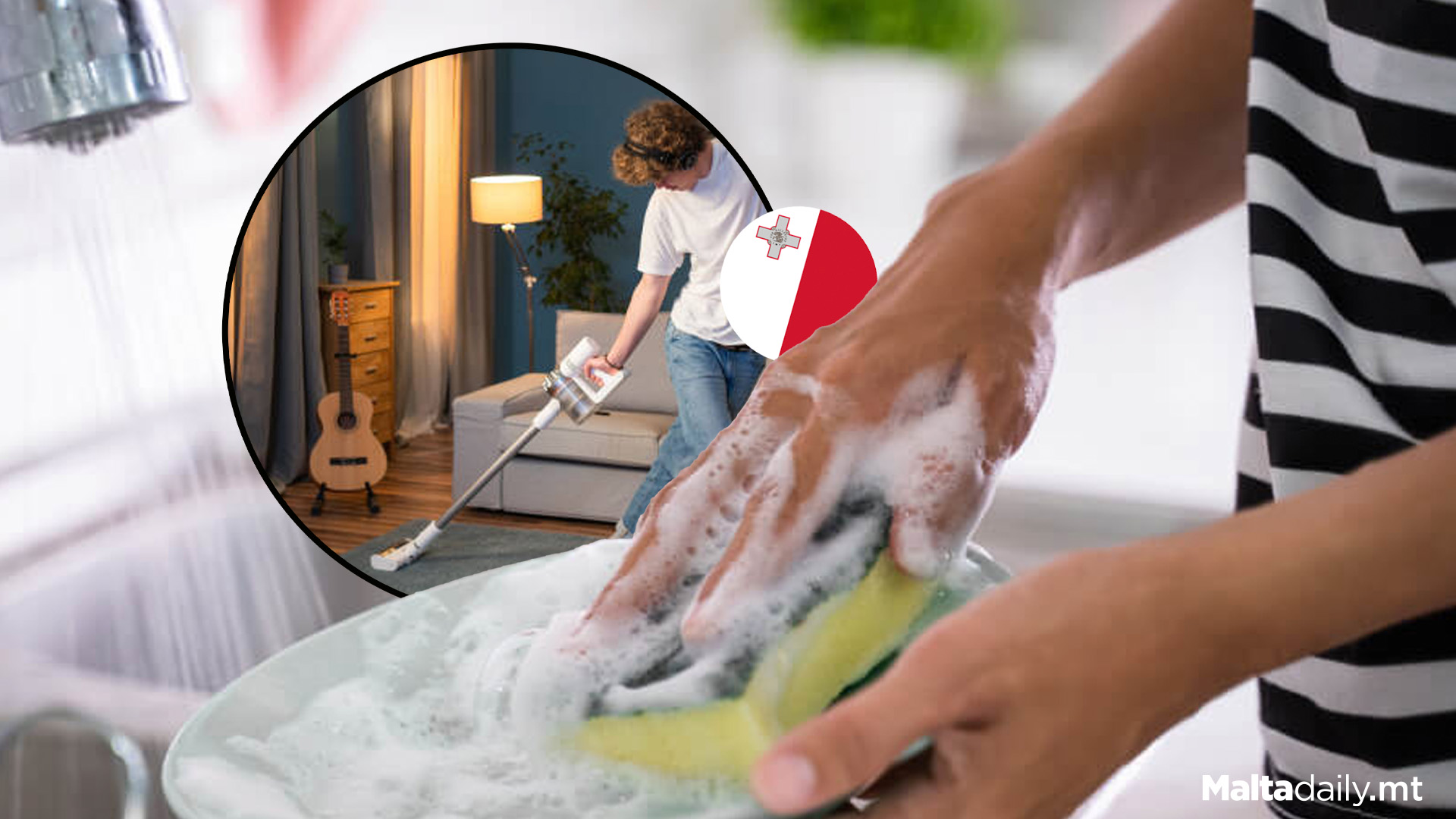 26% Increase In Maltese Men Doing Housework, Cooking