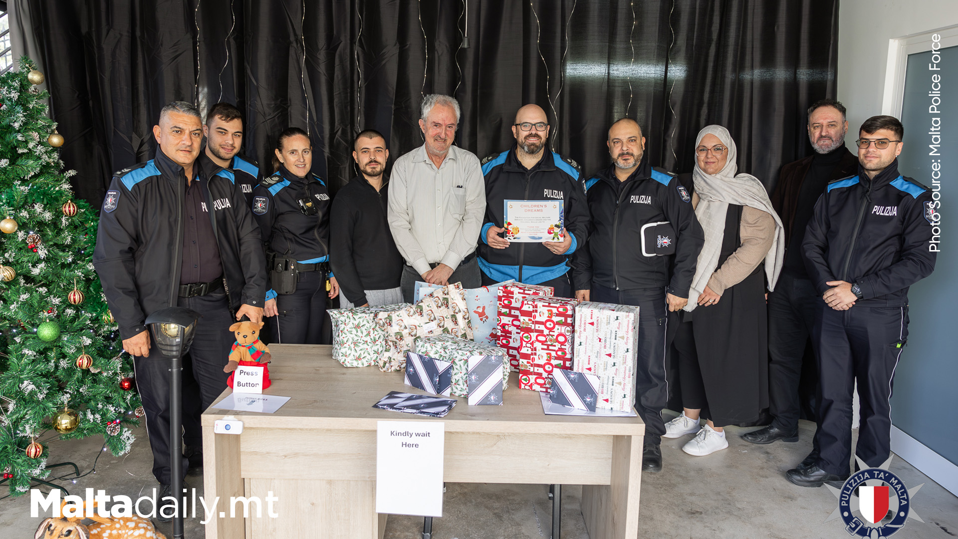 Malta Police Officers Bring Joy to Children Through Festive Donations