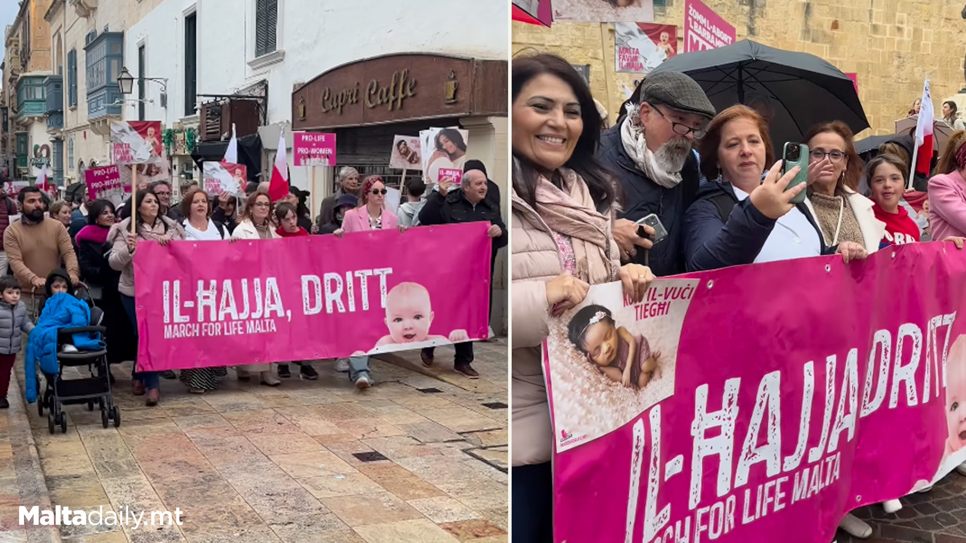 Pro-Life Demonstration Held In Valletta On Sunday