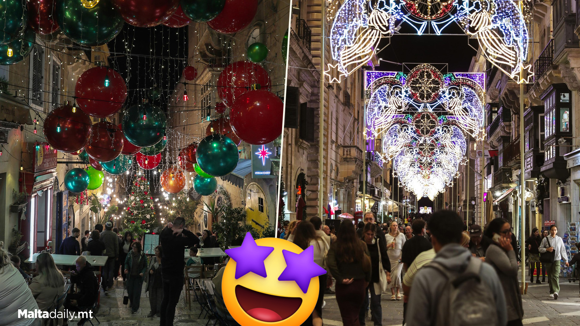 Valletta Fully Lights Up For Christmas