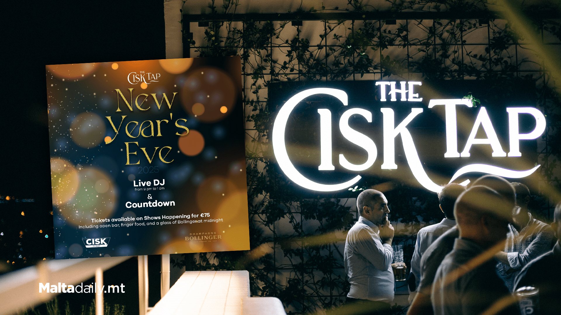 No NYE Plans? Ring In The New Year With Cisk Tap! 🎉