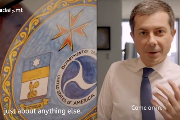 Malta Knights Cross Appears In Pete Buttigieg's Office Tour