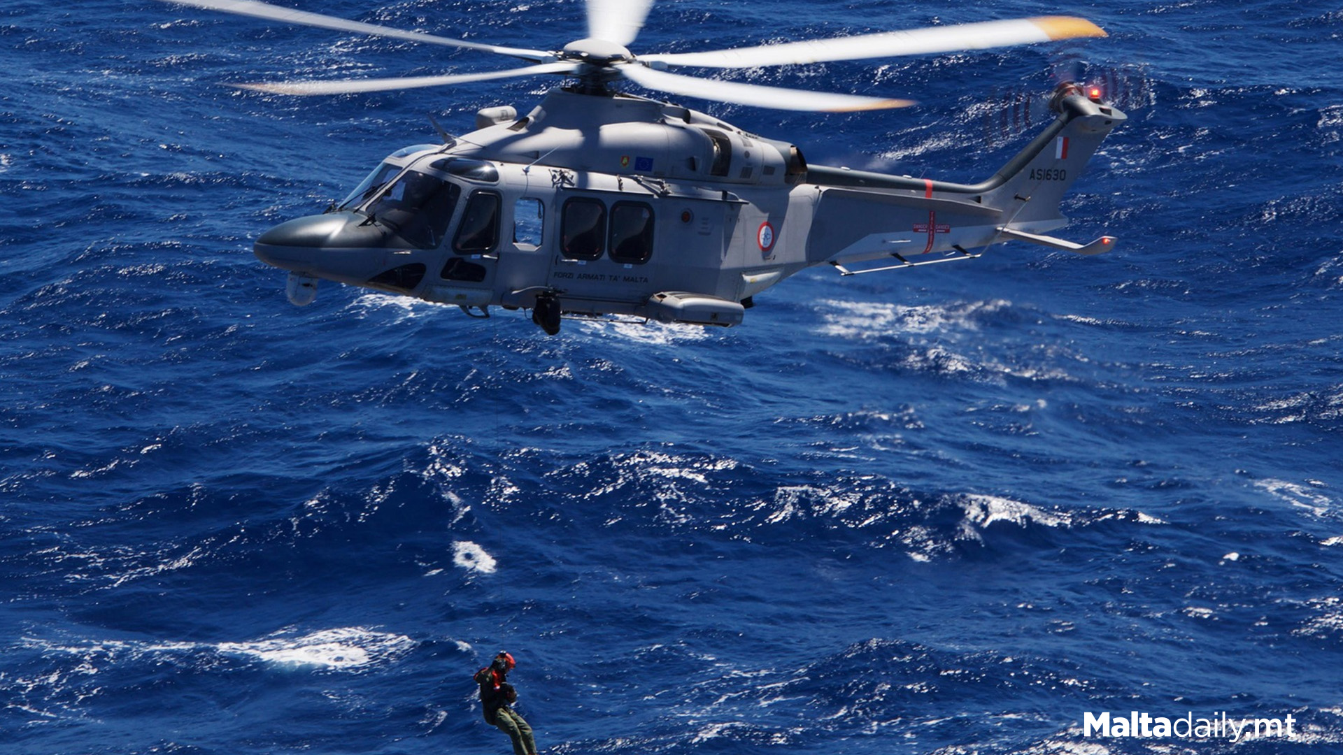 Crew Member Rescued By AFM Off Maltese Shore