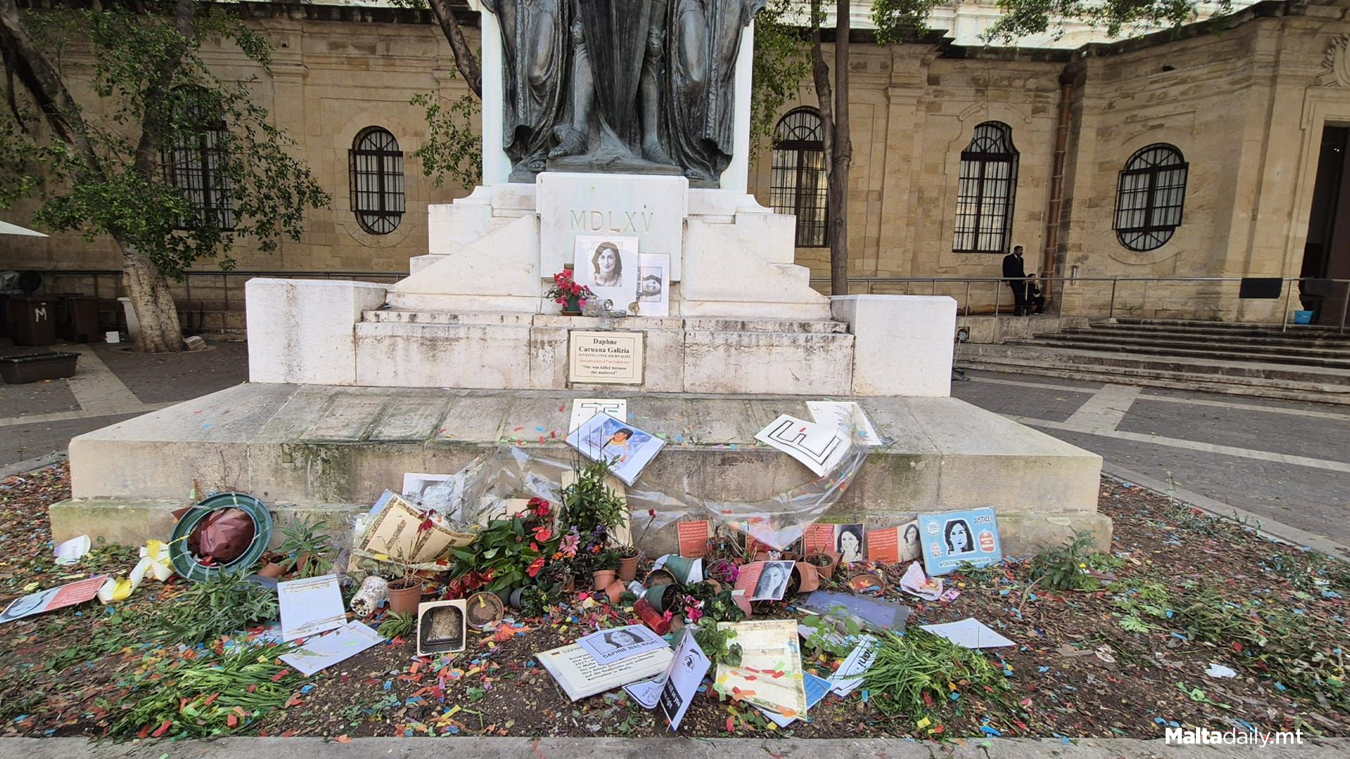 Daphne Caruana Galizia Memorial Found Trashed After Carnival